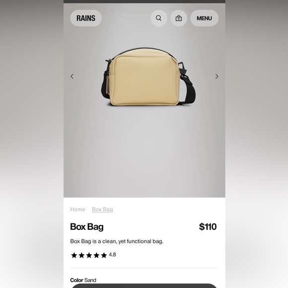 Rains box bag NWT - Picture 5 of 7